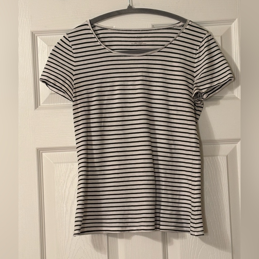 Ann Taylor Factory Striped Tee Shirt 
Size S